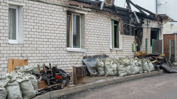 Professional Fire Damage Removal technician working in Parkville, MD
